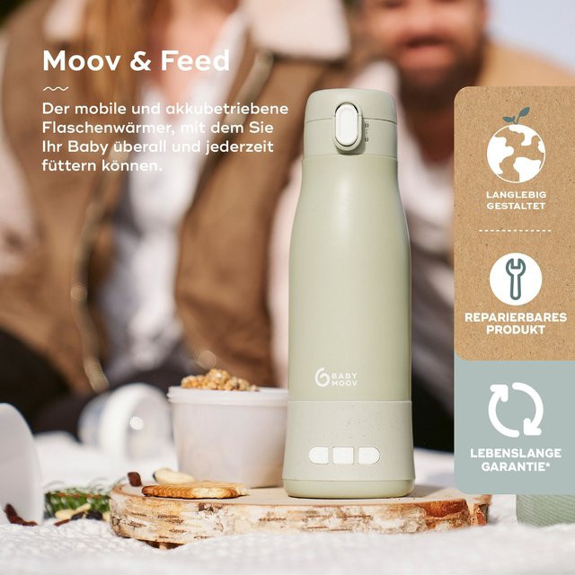 Babymoov Flaschenwärmer Moov&Feed in Grün - Bild 1