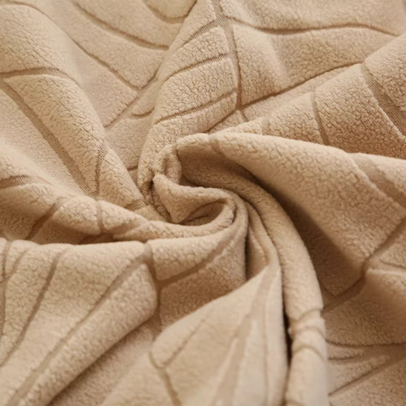 WANERQU Jacquard Stuhlbezug mit elastischem Stretch für Esszimmerstühle mit runder Rückenlehne, Beige - Bild 2