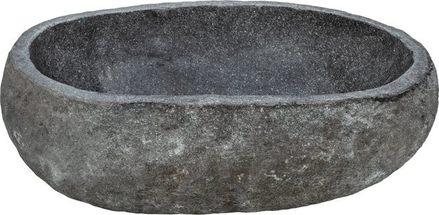 baliv Aufsatzwaschbecken WBA-7030 Oval in Grau, Breite: 40 cm, Tiefe: 50 cm - Bild 1