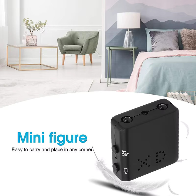 Fireurus Mini WiFi Action Kamera mit 1080p XD Auflösung, Infrarot Nachtsicht und Bewegungserkennung in Schwarz - Bild 2