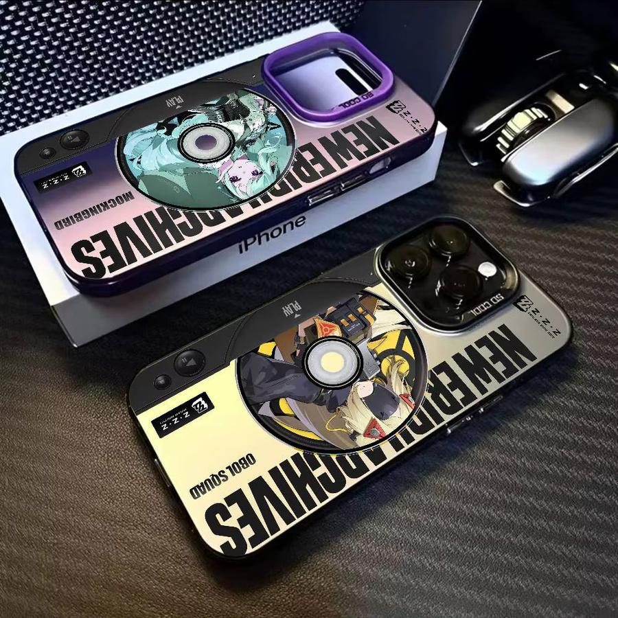 Equip Zzz Zenless Zone Handyhülle für iPhone 11 bis 17 Pro Max Multicolor Matte Laser Aurora Design - Bild 4