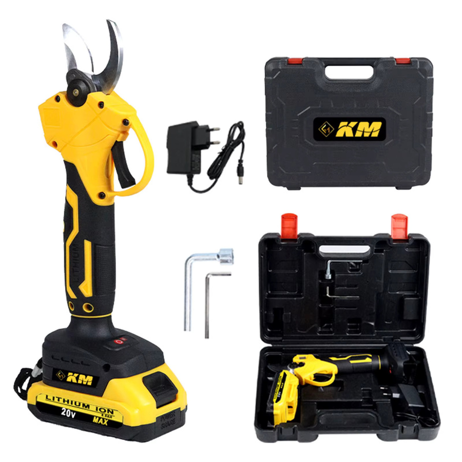 Bürstenlose elektrische Gartenschere für Makita LXT 18V Akku, kabellose wiederaufladbare Gartenschere, Gelb - Bild 1