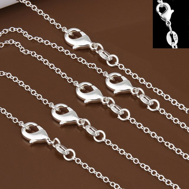 Rolo Kette 925 Sterling Silber, Unisex - Bild 1
