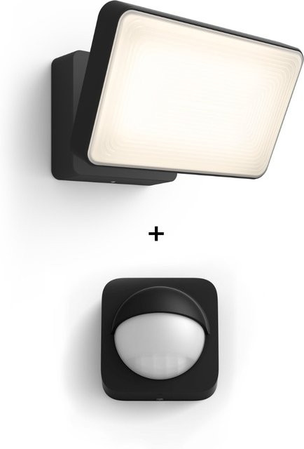 Philips Hue LED Flutlicht Welcome und Philips Hue Outdoor Bewegungssensor in Weiß - Bild 1