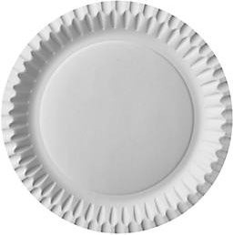 Papstar Speiseteller aus Papier, weiß, Durchmesser: 23 cm, 100 Stück - Bild 1
