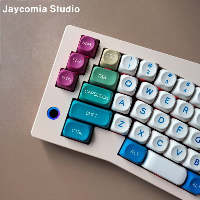 Jaycomia Moa Profile PBT-Tastenkappen mit 7u Alice Split Space Keys in Multicolour im Dye-Sub ISO-Layout - Bild 1