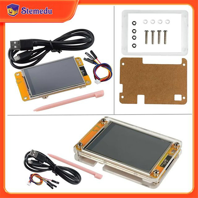 Stemedu ESP32-2432S028R ESP32 Entwicklungsboard mit 2,8-Zoll ILI9341 TFT LCD Display und resistivem Touchscreen inklusive Acrylgehäuse - Bild 1