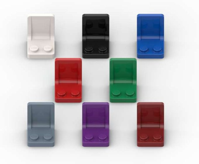 SixBricks Building Blocks Chairs Seats 10-teiliges Set Bunt / Mehrfarbig - Bild 1