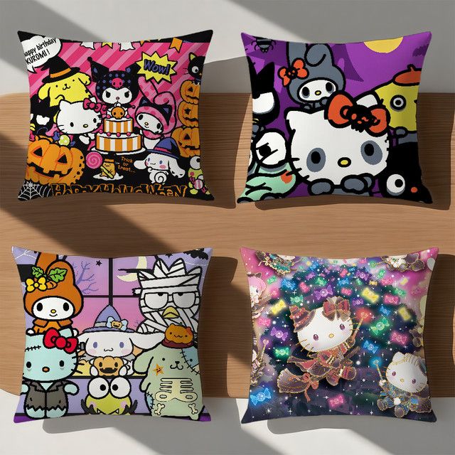 Sanrio K-Kuromi und My Melody Halloween Kissenbezug Multicolor - Bild 1