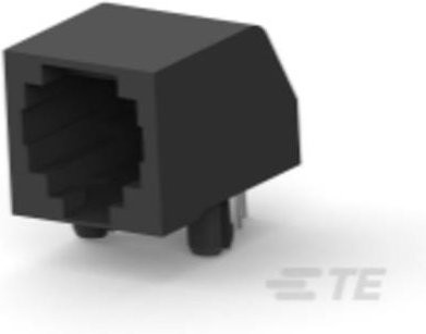 TE Connectivity Standard Modular Jack 5555165-1 in Schwarz - Bild 1