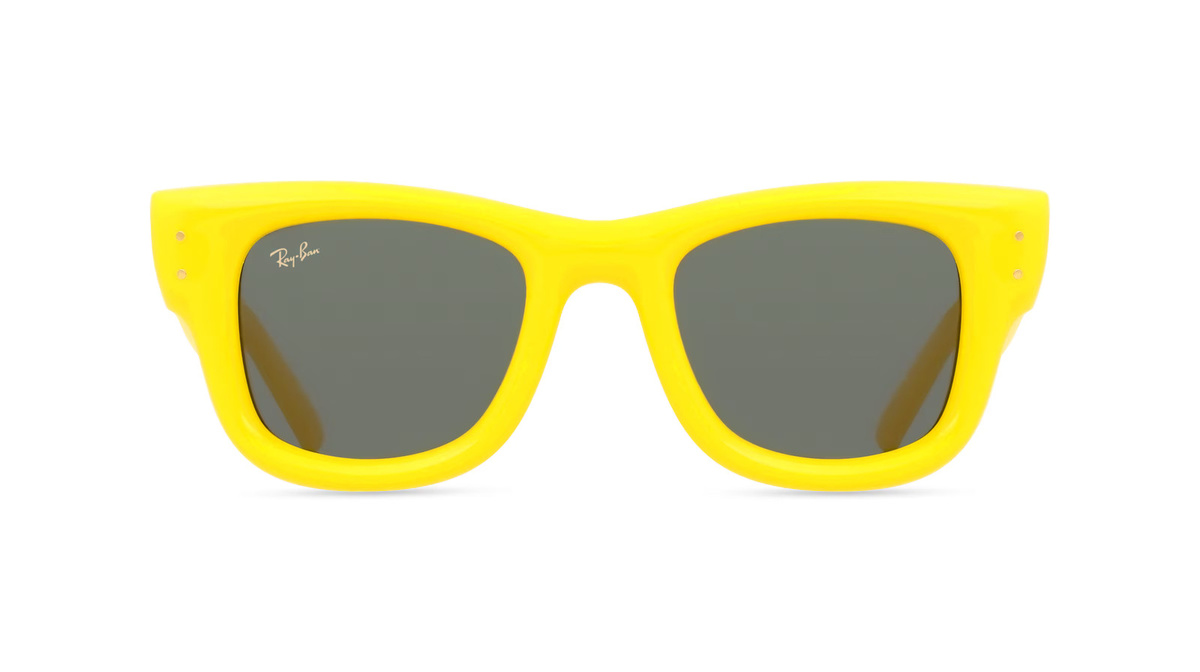 Ray-Ban RB4940 Sonnenbrille, Vollrand, Quadratisch, Kunststoff, Unisex, Gelb, Grau - Bild 1