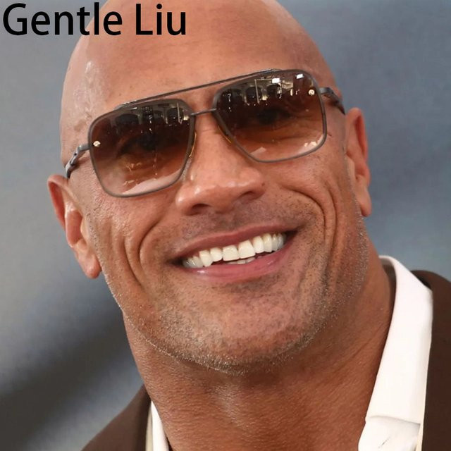 GENTLE LIU Sonnenbrille, randlos, quadratisch, Metall, Herren - Bild 1