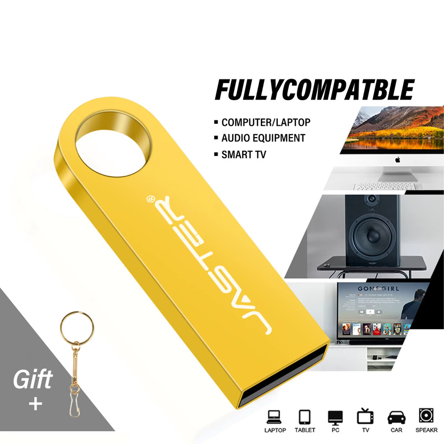 JASTER USB-Flash-Laufwerk in Gold mit USB-A Anschluss - Bild 4