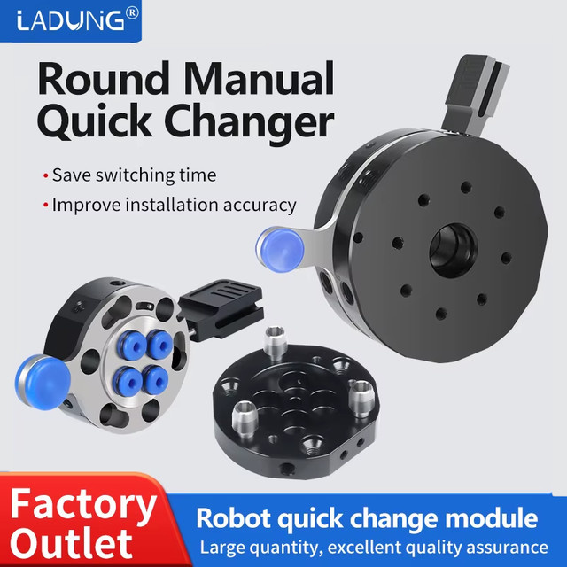 Manueller pneumatischer Schnellwechsler mit schwenkbarer EOAT-Armvorrichtung für Roboter QC-G90 QC-G50 QC-R150K QC-G150 und Schnellwechsel-Pistolenscheibe - Bild 1