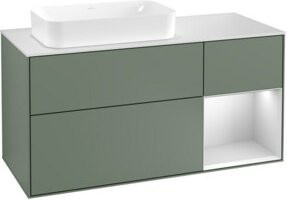 V&B Finion Waschtischunterschrank mit Wandbeleuchtung, Breite: 120 cm, Tiefe: 50,1 cm, Höhe: 50,1 cm, Lackiert - Bild 1