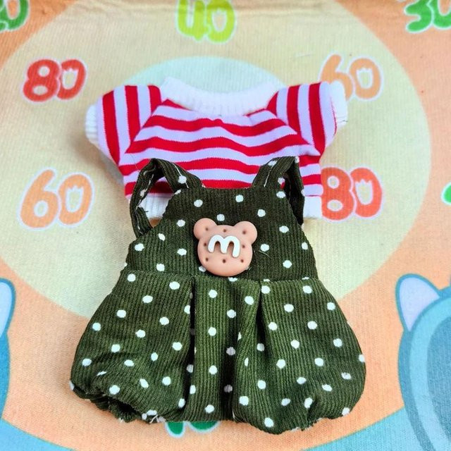 Labubu Doll Mini Plüsch Puppe Kleidung Set Zubehör, 17 cm, ab 14 Jahren - Bild 1