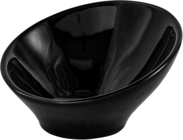 VEGA Mini-Schälchen Pise aus Porzellan, schwarz, rund, 6er Pack, Durchmesser: 8,8 cm, Höhe: 5,2 cm, 40 ml - Bild 1