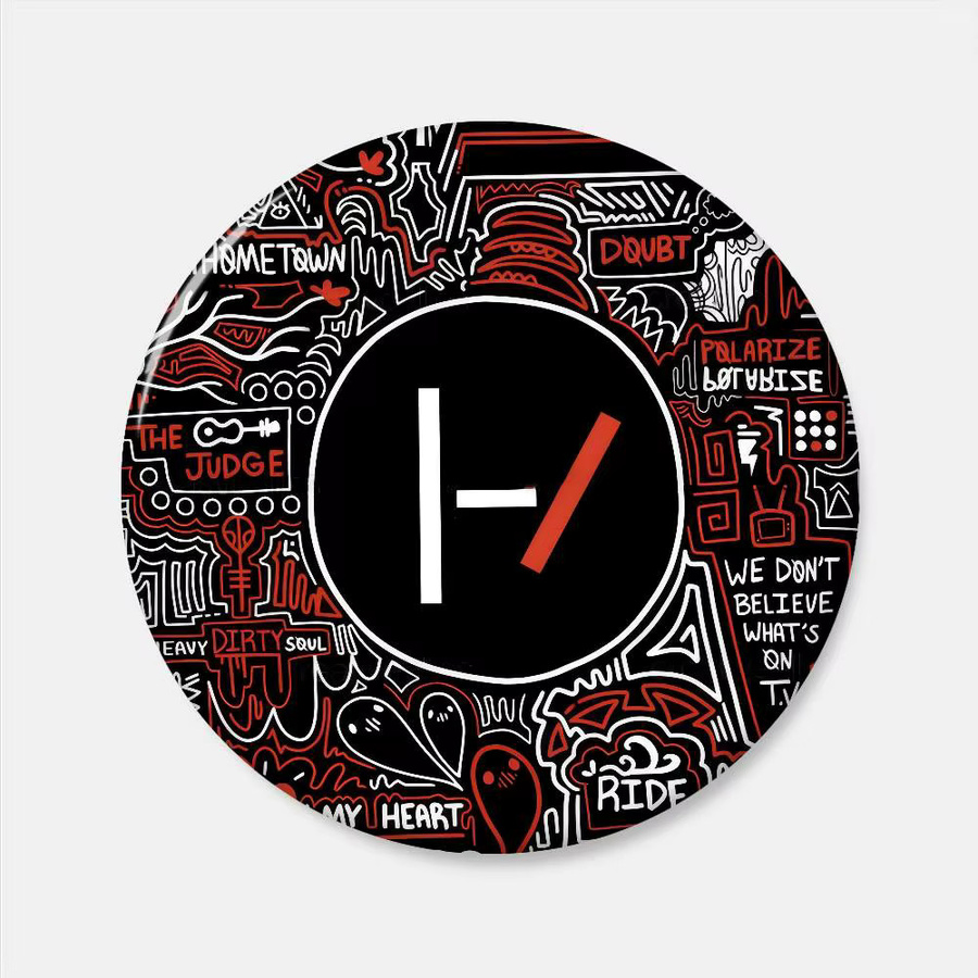 Button-Pin-Brosche T-Twenty One Pilots, Cartoon-Abzeichen - Bild 6