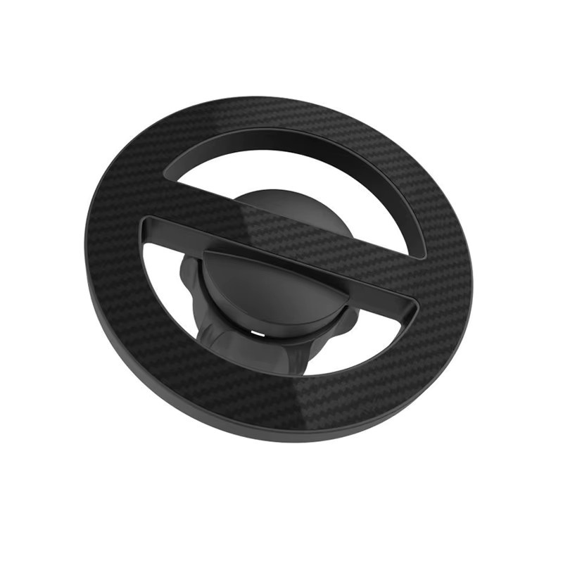 iBudim Magnetischer Ring-Handyhalter für MagSafe iPhone Xiaomi in Schwarz mit 17mm Kugelhalterbasis - Bild 2