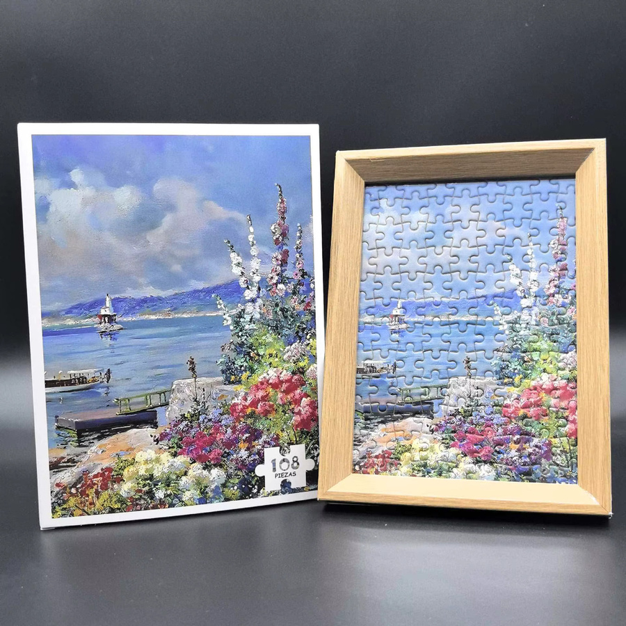 MaxRenard Blumenpapier-Puzzle, 108 Teile, Natur, Pappe / Karton - Bild 1