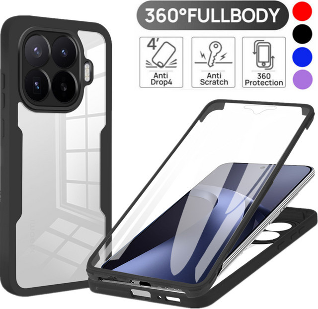 Fundas Coque Stoßfeste Schutzhülle mit Displayschutzfolie für Xiaomi 17T Pro und Mi 17T 5G in Rot - Bild 1