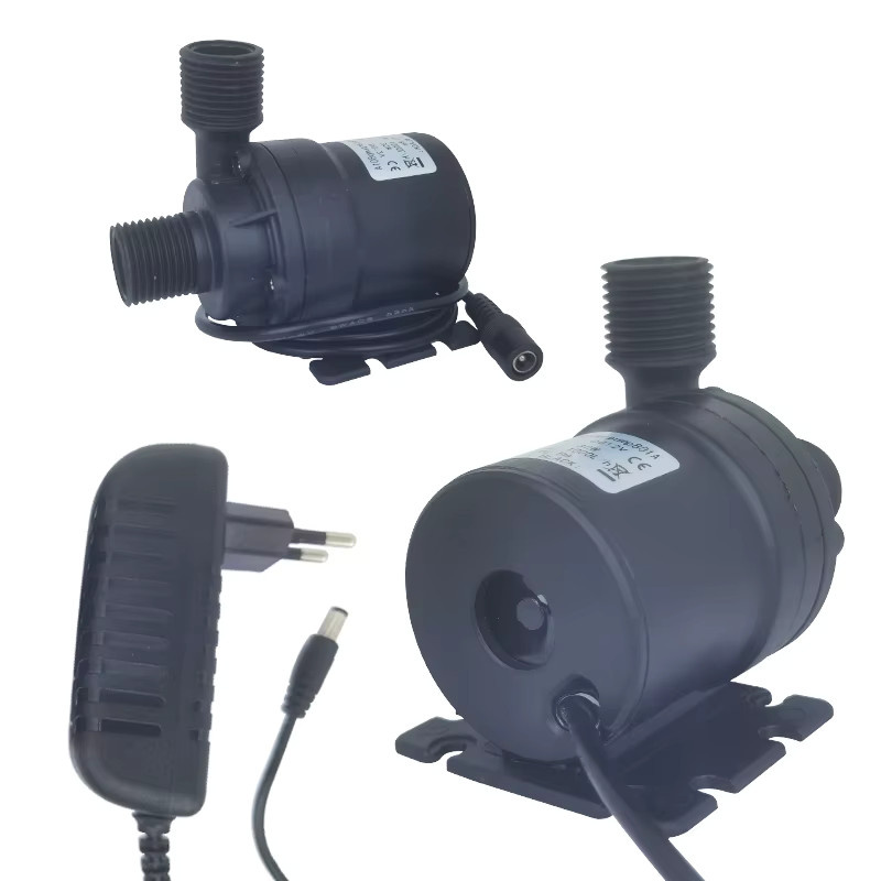 Wasserdichte bürstenlose Tauchpumpe von xmshxltd für Brunnen und Warmwasserbereiter, 1000 l/h, Farbe: Schwarz, DC12V/DC24V - Bild 2