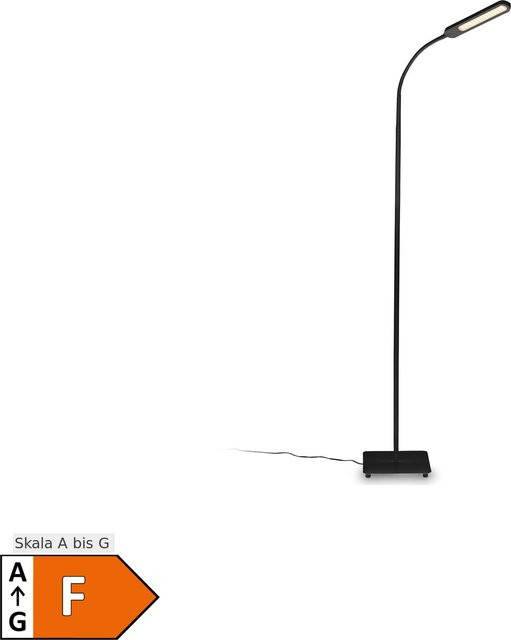 B.K.Licht CCT LED Stehleuchte in Schwarz, dimmbar mit Touch-Funktion, 8W - Bild 1