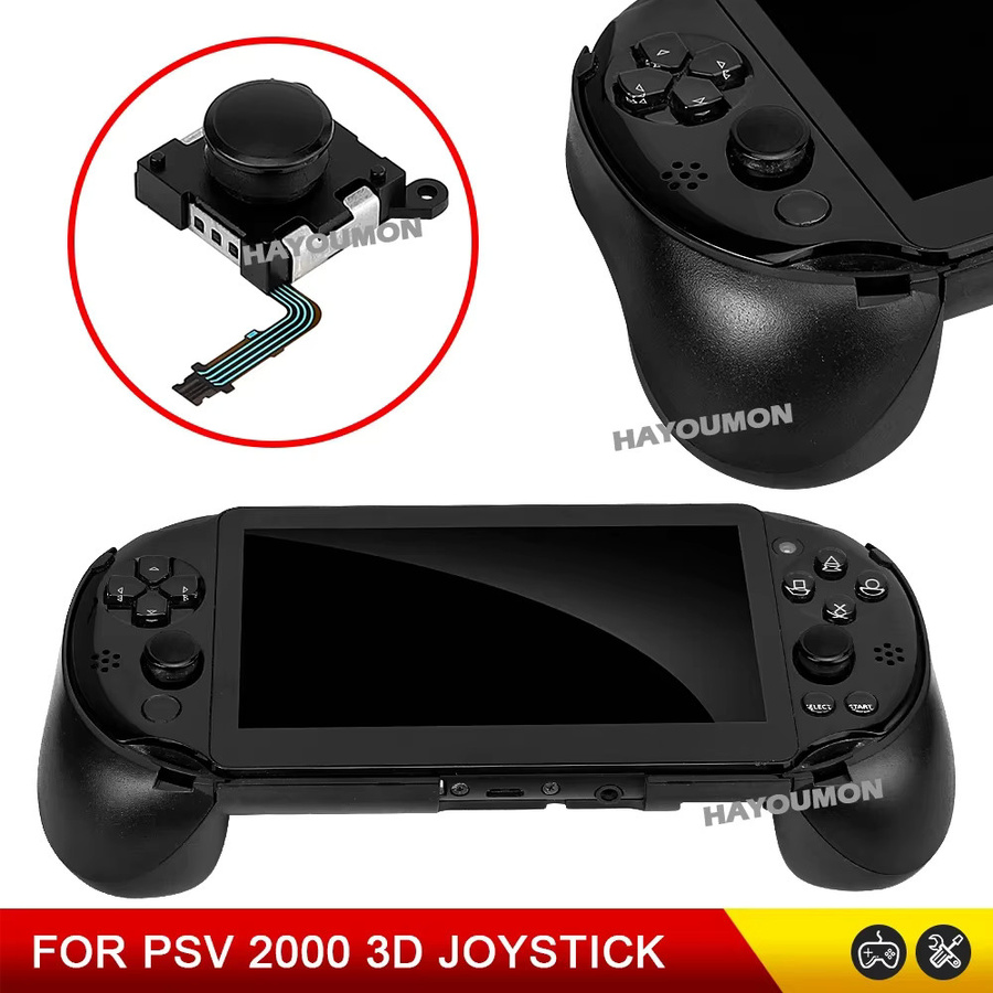 HeroAngel Ersatz-Joystick-Taste für PS Vita 2000, 3D Analog Thumb Stick Reparaturteil in Schwarz - Bild 5