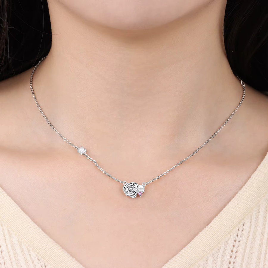 PANPOKI Halskettenanhänger 925 Silber, Perle, Damen - Bild 2