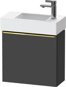 Duravit Waschtischunterschrank D-Neo, grau glänzend, 1 Tür, Wandmontage, B/T/H: 48,4 x 22,2 x 44 cm - Bild 1