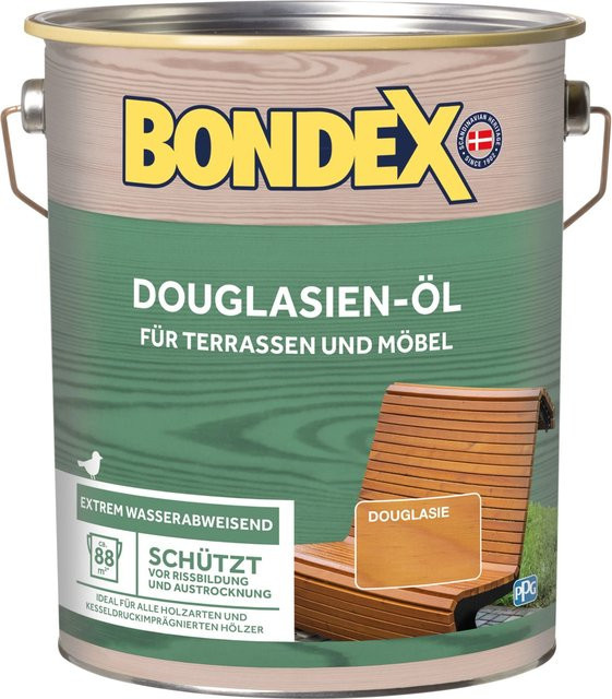 Bondex Douglasien-Öl Holzschutz für außen matt in Braun mit UV-Schutz und Wasserabweisung, 1,0 l - Bild 1