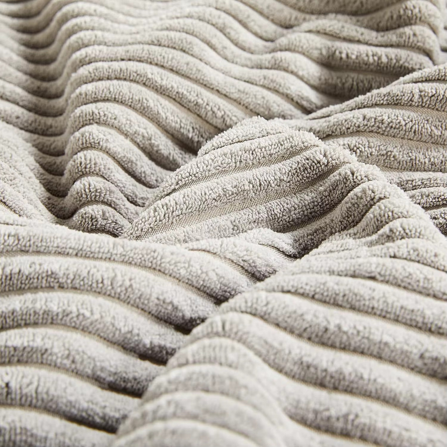 2 Stück Cord-Kissenbezüge von DUTRIEUX gestreift in Braun, B/H: 30,5 x 50,8 cm - Bild 2