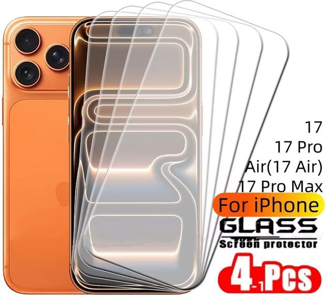 Panzerglas Schutzfolie für Apple iPhone Modelle in Rot und Transparent - Bild 1
