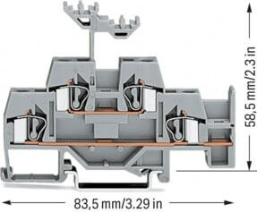 WAGO Durchgangsklemme 281-620 grau 0,08-4mm² - Bild 1