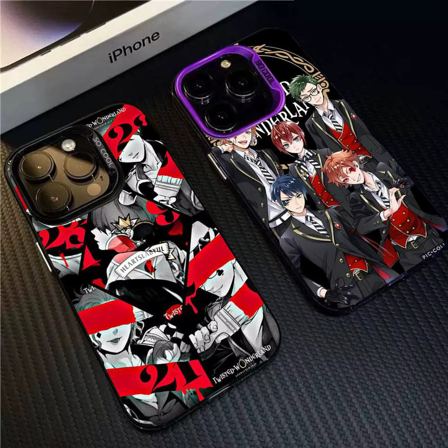 Matte Schutzhülle T-Twisted-W-Wonderland für Apple iPhone 17 Pro Max 17 Air 16 Pro 15 14 13 12 11 in Multicolor - Bild 3