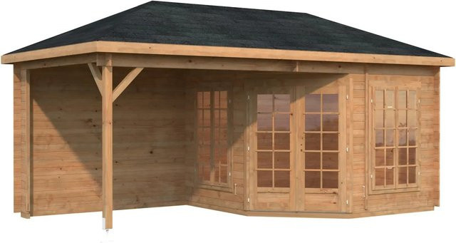 Palmako Holz-Pavillon Melanie in Braun inklusive Fußboden B/T/H: 557 x 557 x 307 cm - Bild 1