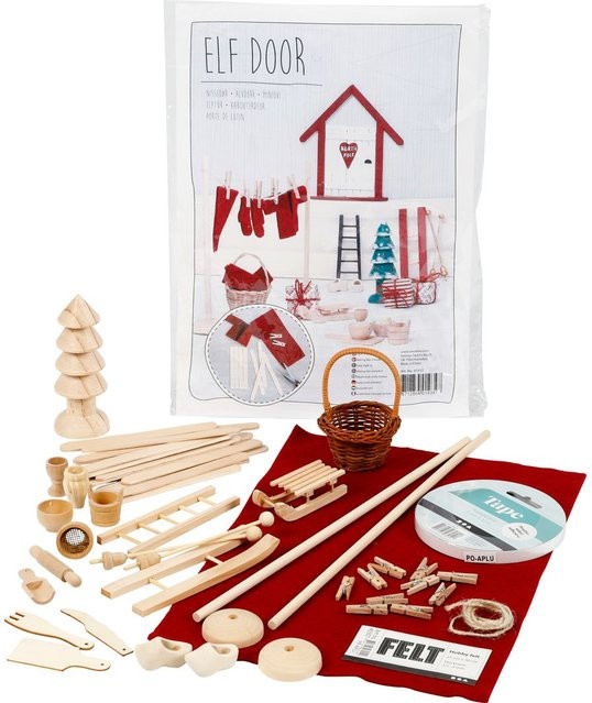 Creativ Company Bastelset Wichteltür aus Filz und Holz - Bild 1