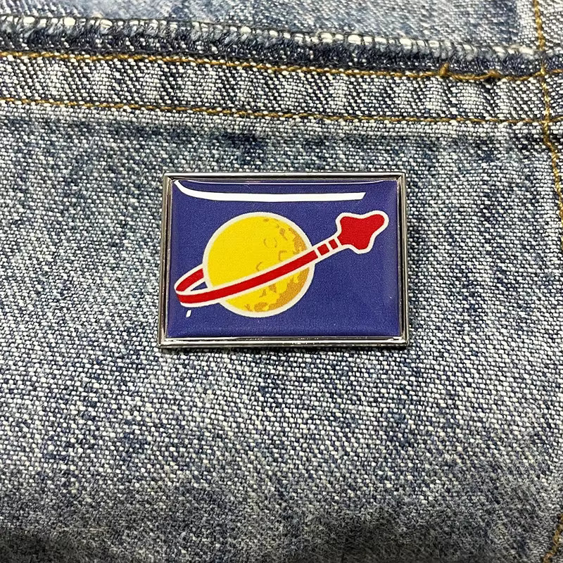 LEGO Pin Abzeichen, blaue Piste, Emaille, Unisex - Bild 3