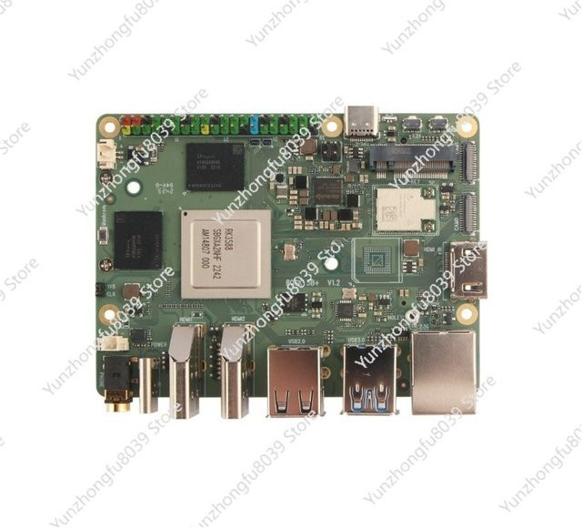Radxa ROCK 5B+ Entwicklungsboard mit RK3588 8-Kern-CPU, 8K HDMI und WiFi 6 in Grün - Bild 1