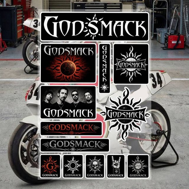 G-odsmA-C-k Ästhetische Graffiti-Aufkleber aus wasserfestem PVC in Multicolour für Motorrad, Skateboard, Auto und DIY-Dekoration - Bild 1