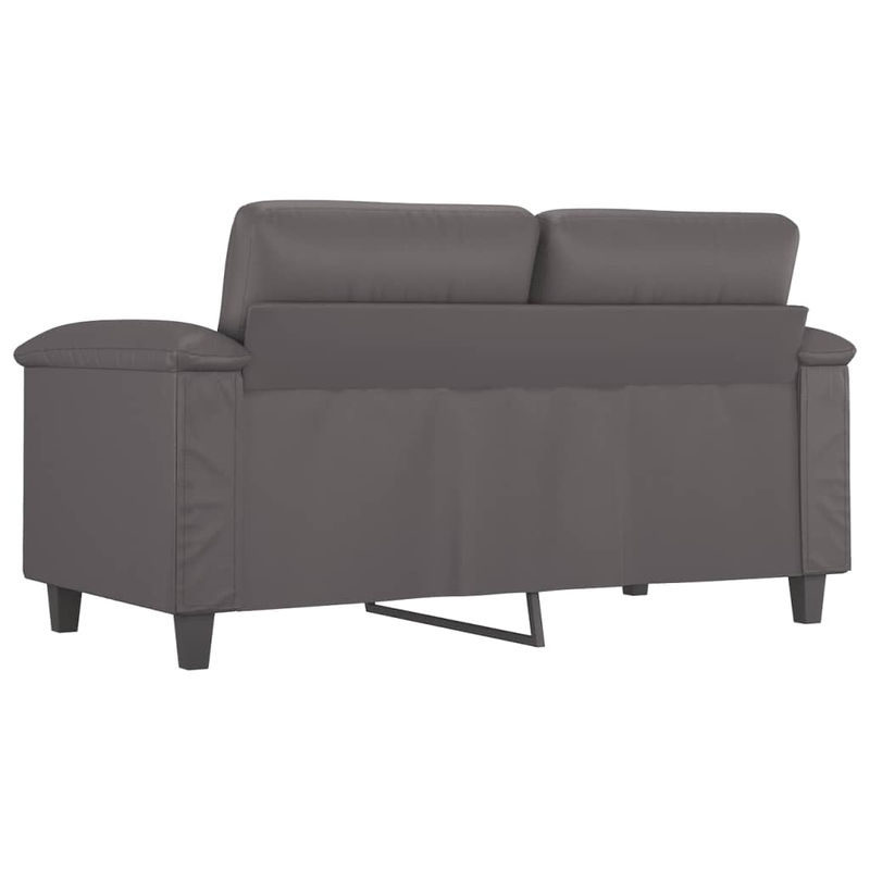 Vidaxl 2-Sitzer Sofa Modern in Grau aus Kunstleder, Breite: 120 cm - Bild 2