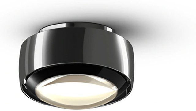 Occhio VOLT LED-Deckenstrahler Contour C80 in Chrom und Schwarz glänzend mit dimmbarer LED (2700K) - Bild 1
