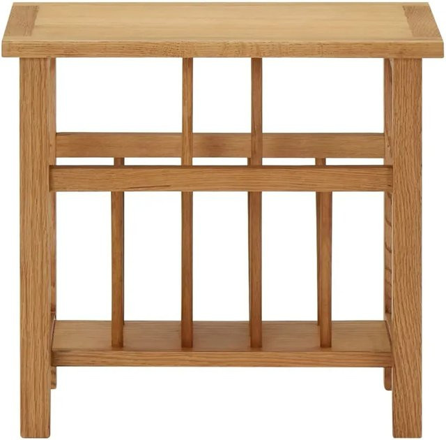 vidaXL Zeitungstisch aus Eichenholz in Braun, B/T/H: 45 x 27 x 42 cm - Bild 1