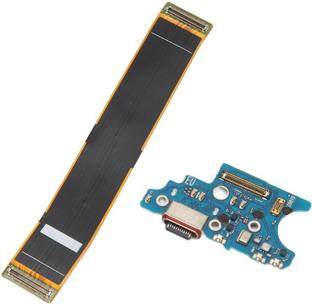 Samsung USB-C Ladeanschluss Ersatz Flexkabel Dock Board in Schwarz - Bild 1