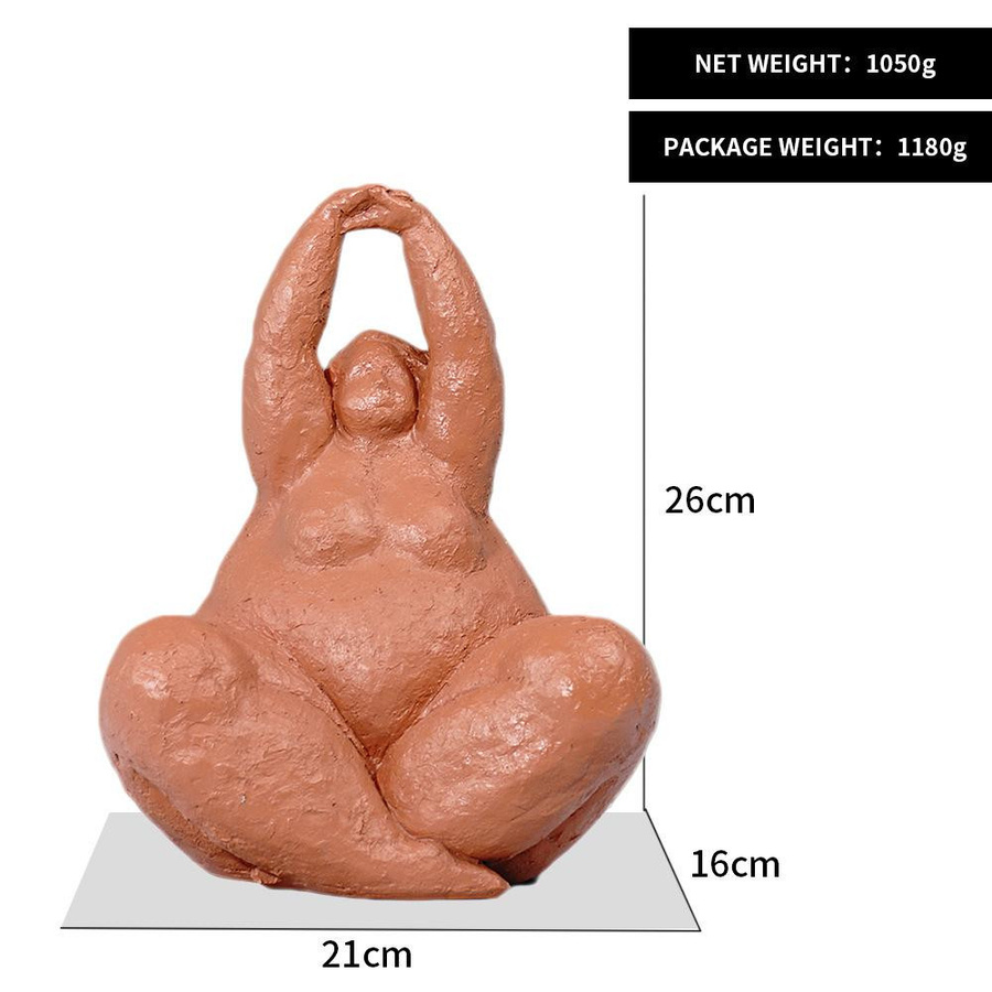 Yiran Furniture Yoga Ornament aus Harz im europäischen Luxusstil zur Dekoration für dein Yoga Studio oder Wohnzimmer - Bild 2