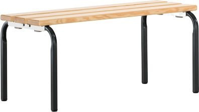 Sypro Sitzbank aus Kiefer, stapelbar, anthrazit, Breite: 101,5 cm - Bild 1