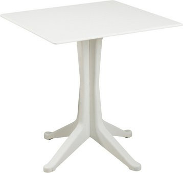 PROGARDEN Bistrotisch Ponente aus Polypropylen in Weiß, B/T: 70 x 70 cm - Bild 1