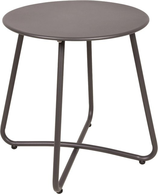 DELUKE Beistelltisch SONJA modern in Anthrazit, runder Couchtisch aus Kunststoff und Stahl, B/T/H: 44 x 40 x 40 cm - Bild 1