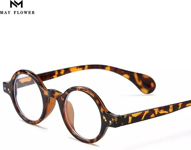 Mai Blume Lesebrille, Rund, Vollrand, Kunststoff, Braun, Unisex - Bild 1