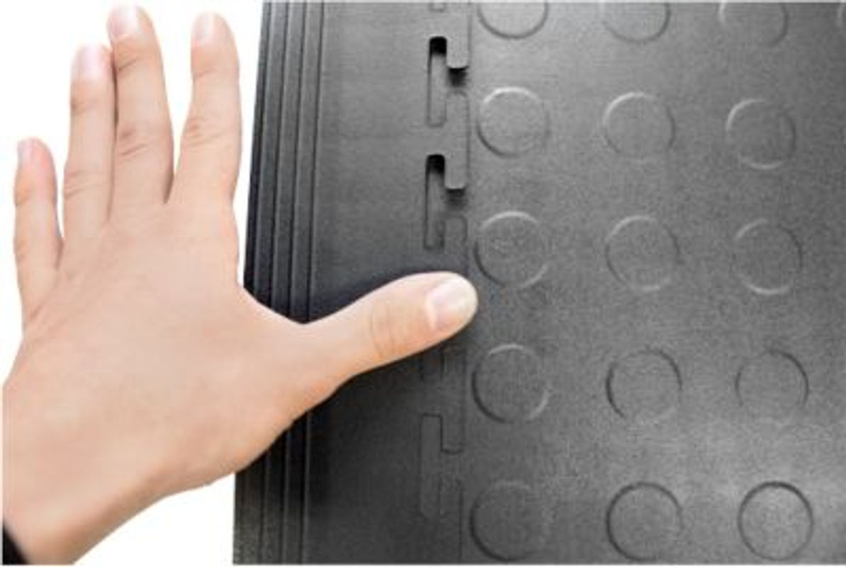 Küpper Randleiste mit Ecke für Bodenfliesen Tough Lock und Tough Lock Eco, Breite: 58,5 cm - Bild 2